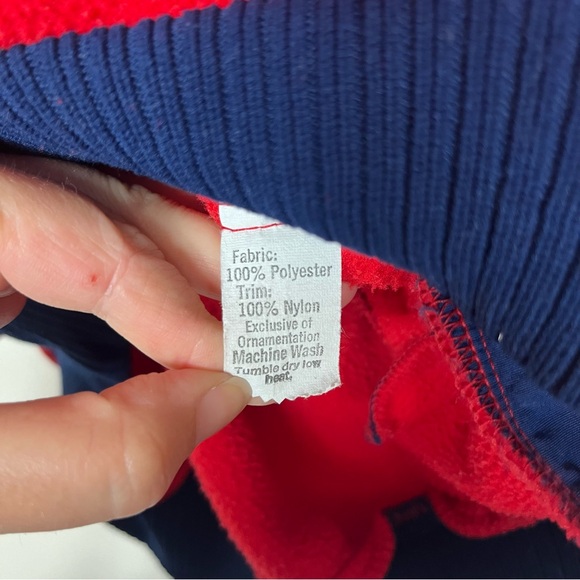 Vintage Patagonia Quarter Zip XL Pullover Fleece 80s Gorpcore Funnel Neck Red - Picture 7 of 10